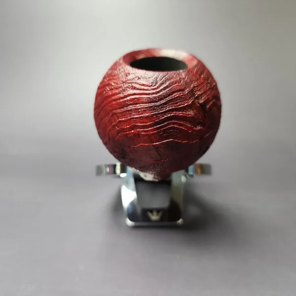 Mina Pipes Sandblasted Danish Apple w/ Olivewood Estate Briar Pipe, Unsmoked - Image 5