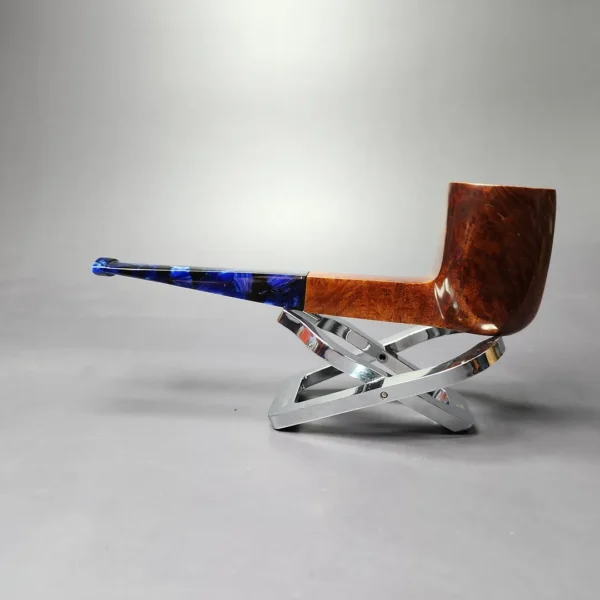 Mina Pipes Smooth Panel Billiard Estate Briar Pipe, Unsmoked - Image 5