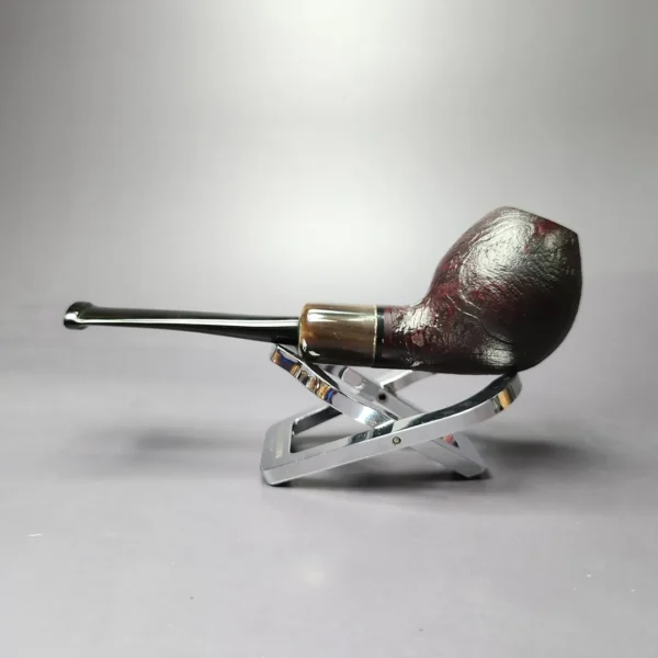 Mina Pipes Sandblasted Belge w/ Horn Estate Briar Pipe, Unsmoked - Image 5