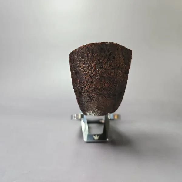 HS Studio Magnum Sandblasted Asymmetric Horn Estate Briar Pipe, Unsmoked - Image 5