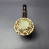 Falcon Extra with MBSD Meerschaum Rustic Dublin Block Meerschaum Bowl Pipe, New - Image 5