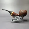 HS Studio Sandblasted Wasp w/ Boxwood Estate Briar Pipe, Unsmoked - Image 5