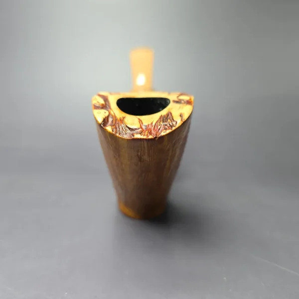 SU Pipes Golden Sandblasted Freehand Handmade Sandblasted Briar Pipe, New - Image 5
