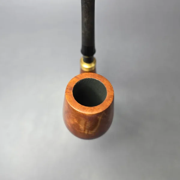 Moonlight Pipes "Neo-Tyrolean" Cavalier w/Brass Handmade Briar Pipe, New - Image 5