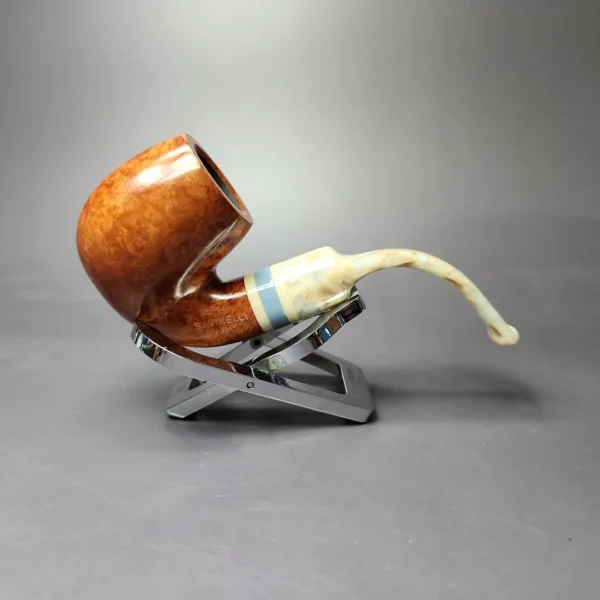 Savinelli Sasso 614 Smooth Bent Billiard Briar Pipe, New, 6mm - Image 5