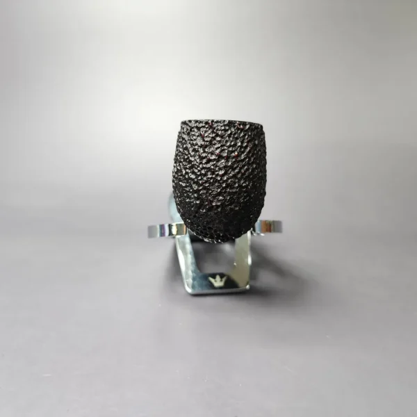 Kiko Rusticated Billiard African Block Meerschaum Estate Pipe, Other Estates - Image 5