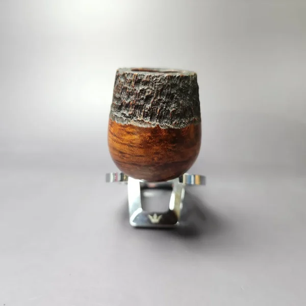 WO Larsen Partially Rusticated Brandy Estate Briar Pipe, Danish Estates - Image 5