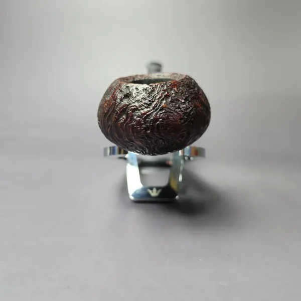 HS Studio Sandblasted Long Shank Acorn w/ Boxwood Estate Briar Pipe, Unsmoked - Image 5
