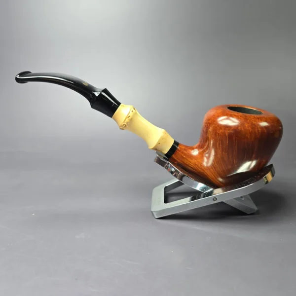 Stanwell Smooth Peewit w/ Bamboo Estate Briar Pipe, Unsmoked - Image 5
