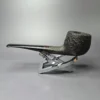 Ingo Garbe Sandblasted Oval Shank Pot Estate Briar Pipe, Danish Estates - Image 5
