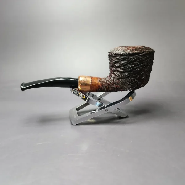 4th Generation (by Ascorti) Forza Grappa 1897 Rusticated Dublin Estate Briar Pipe, Unsmoked - Image 5