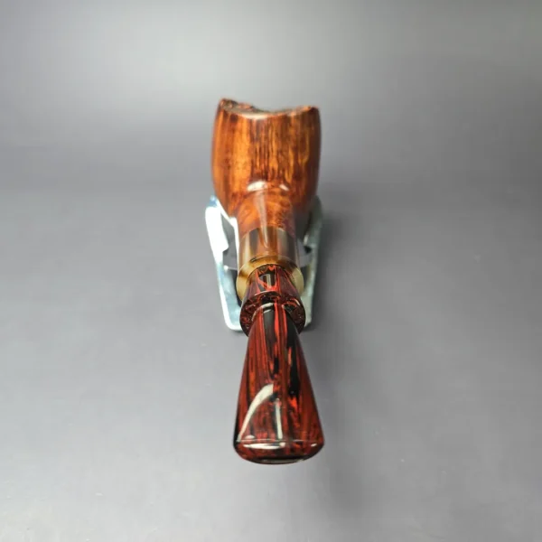 LCS Briars 2024 3 Star Smooth Apple w/ Horn Estate Briar Pipe, English Estates, 9mm - Image 5