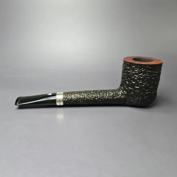 Alberto Bonfiglioli 1991 XL Rusticated Canadian w/Silver Estate Briar Pipe, Italian Estates - Image 5