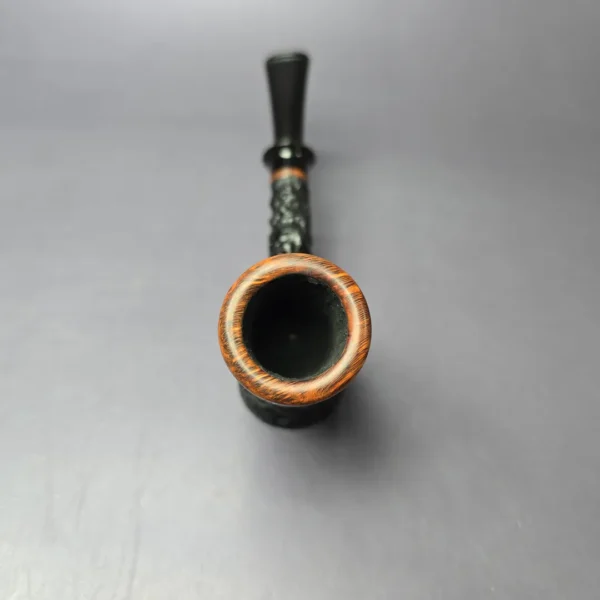 Mike Sebastian Bay Rusticated Hobo Poker Estate Briar Pipe, Danish Estates - Image 5