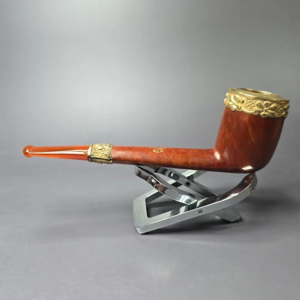 19th c. CPF Best Make Smooth Canadian w/ Gold Antique Estate Briar Pipe, Unsmoked - Image 5