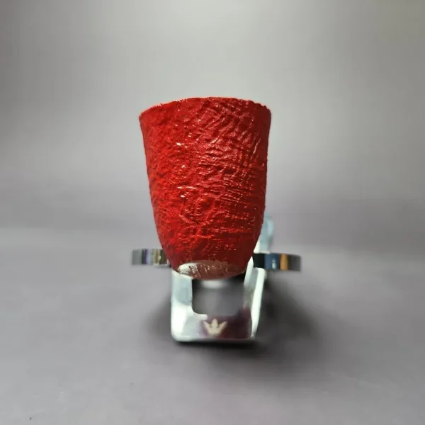 Ashton Claret XX Sandblasted Dublin w/ Silver Estate Briar Pipe, Unsmoked - Image 5