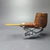 RD Pipes by Ron Powell Sandblasted Brandy w/ Aluminum Briar Pipe, New - Image 5