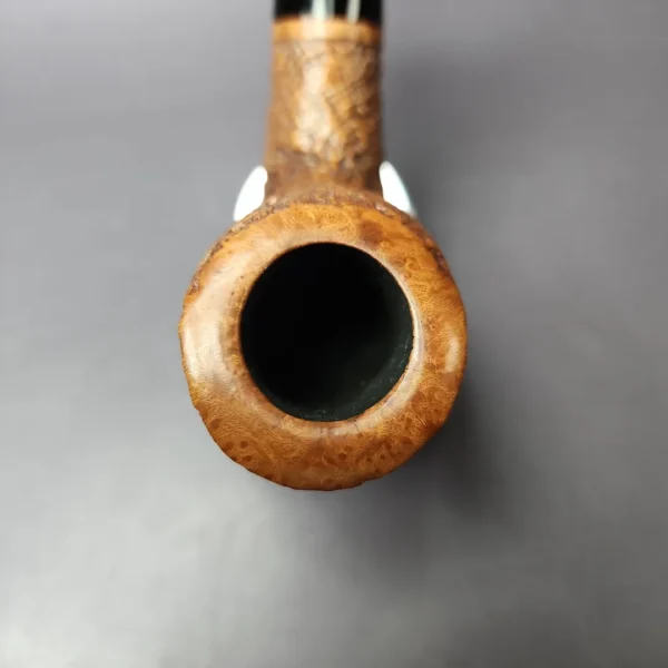 Il Ceppo Partially Sandblasted Horn Estate Briar Pipe, Italian Estates - Image 6