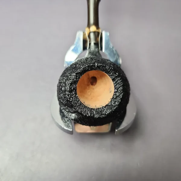 C-Pipe Sandblasted Prince w/ Bamboo Handmade Briar Pipe, New - Image 6