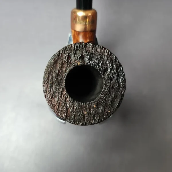 4th Generation (by Ascorti) Forza Grappa 1957 Rusticated Pot Estate Briar Pipe, Unsmoked - Image 6