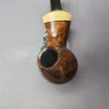 HS Studio Smooth Asymmetrical Blowfish w/ Boxwood Estate Briar Pipe, Unsmoked - Image 6