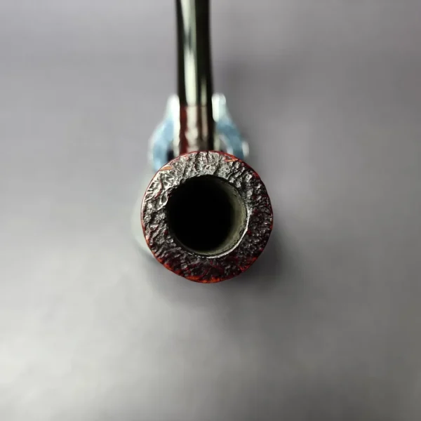 Tsuge Topper Sandblasted "Chimney" Stack Estate Briar Pipe, Japanese Estates - Image 6