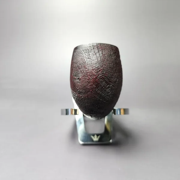 Mina Pipes Sandblasted Bent Billiard w/ Brass Estate Briar Pipe, Unsmoked - Image 6