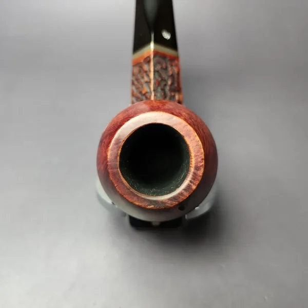 Peterson Captain Pete XL155 Rusticated Bulldog Estate Briar Pipe, Irish Estates - Image 6
