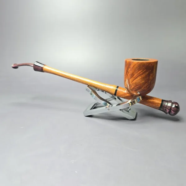 Moonlight Pipes "Ultra-Cavalier" w/Olivewood Handmade Briar Pipe, New - Image 6