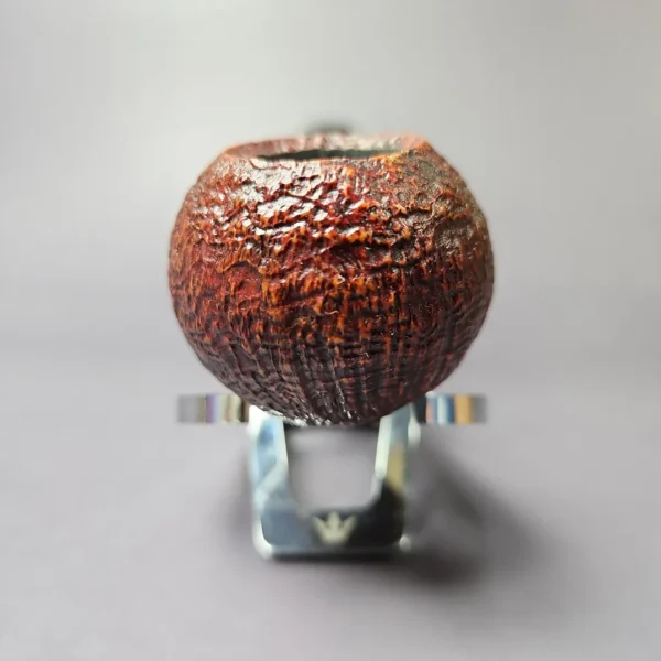HS Studio Sandblasted Wasp w/ Boxwood Estate Briar Pipe, Unsmoked - Image 6