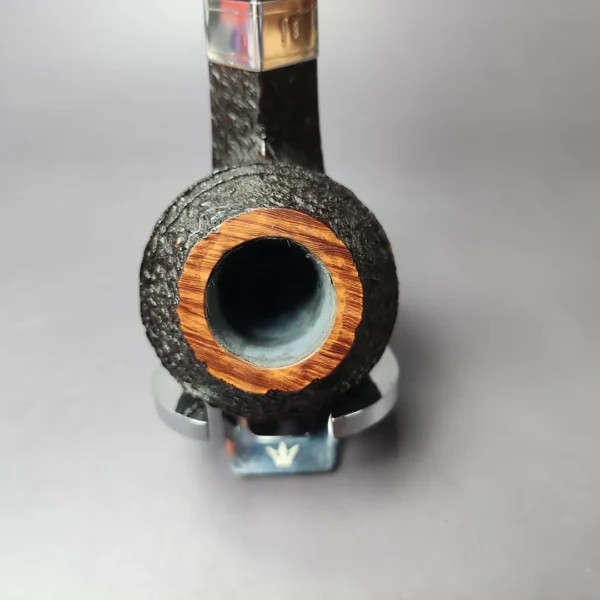 Elwood (by Ferndown) Bark Bulldog w/Silver Estate Briar Pipe, English Estates 9mm - Image 6