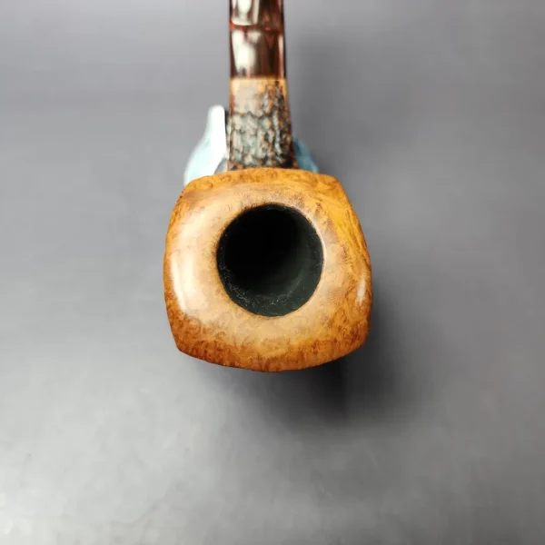 Stanwell Nordic 204 Sandblasted Panel Horn Estate Briar Pipe, Danish Estates - Image 6