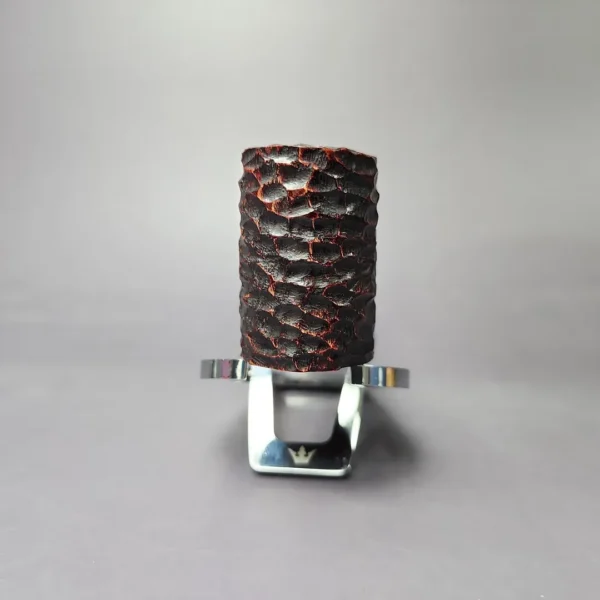 Peterson 2024 Christmas Pipe 701 Rusticated Poker Estate Briar Pipe, Unsmoked - Image 6