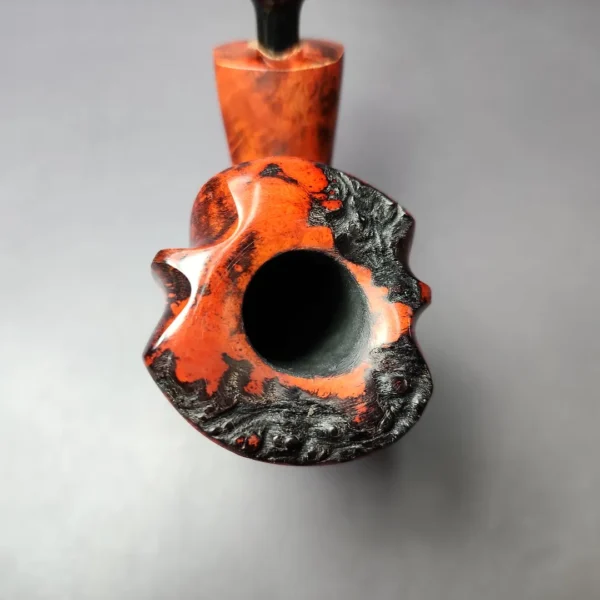 Nording Partially Rusticated Freehand Estate Briar Pipe, Unsmoked - Image 6