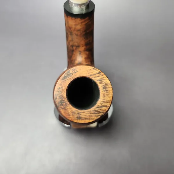 Nording Giant B XL Smooth Bent Billiard w/ Silver Estate Briar Pipe, Unsmoked - Image 5
