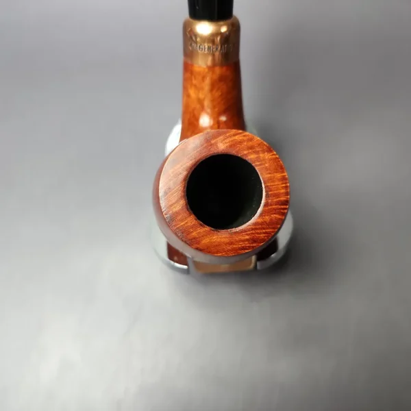 4th Generation (by Ascorti) Forza Fiano Prima 1855 Smooth Bent Billiard Estate Briar Pipe, Unsmoked - Image 6
