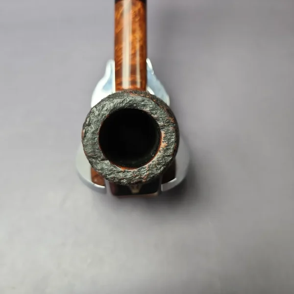 WO Larsen Partially Rusticated Brandy Estate Briar Pipe, Danish Estates - Image 6