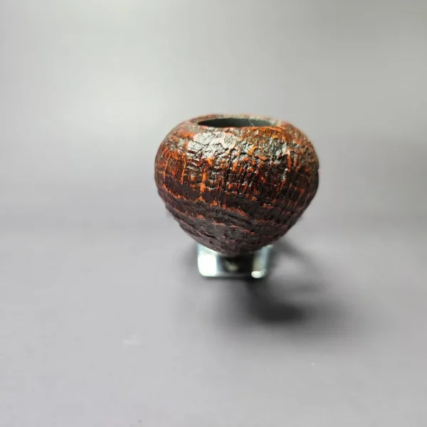HS Studio Sandblasted Long Shank Acorn w/ Plateaux Estate Briar Pipe, Unsmoked - Image 6