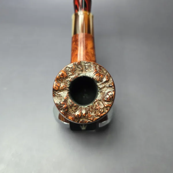 LCS Briars 2024 3 Star Smooth Apple w/ Horn Estate Briar Pipe, English Estates, 9mm - Image 6