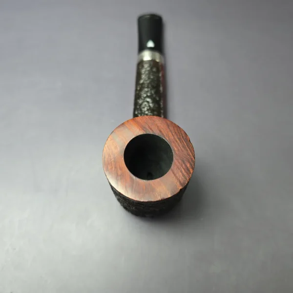 Alberto Bonfiglioli 1991 XL Rusticated Canadian w/Silver Estate Briar Pipe, Italian Estates - Image 6
