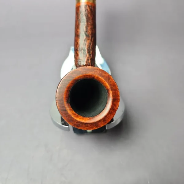 Caesare Barontini Padua 02 Sandblasted Lovat Estate Briar Pipe, Unsmoked, 9mm - Image 6