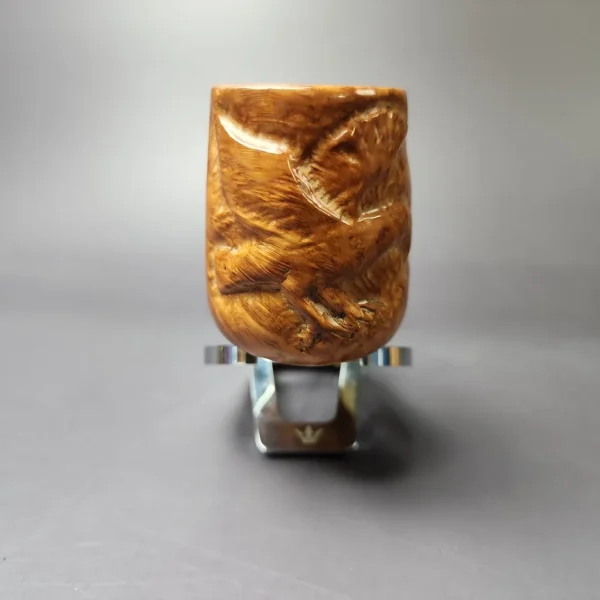 Pat Vottis Large Eagle Carved Billiard Estate Briar Pipe, American Estates - Image 6
