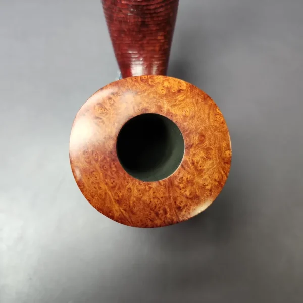 Manfred Hortig Rusticated Freehand Estate Briar Pipe, Unsmoked, 9mm - Image 6