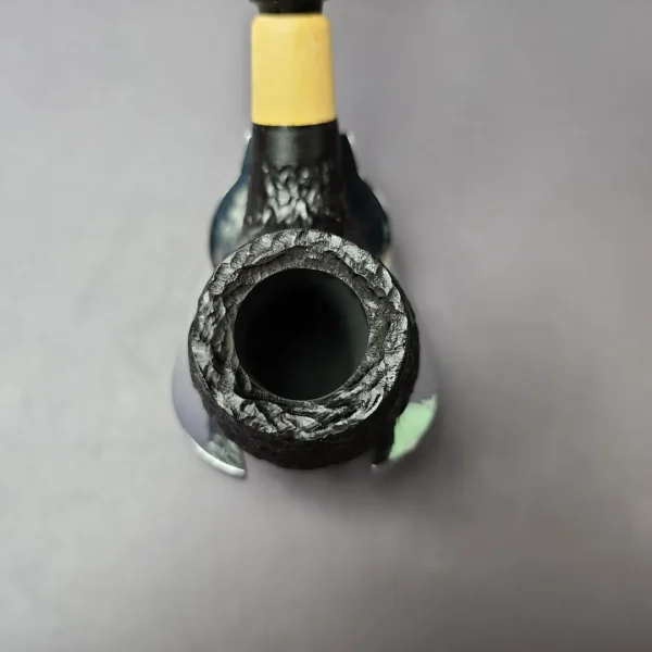MBSD Briars by Piero Vitale Rusticated Brandy w/ Olivewood Briar Pipe, New - Image 6