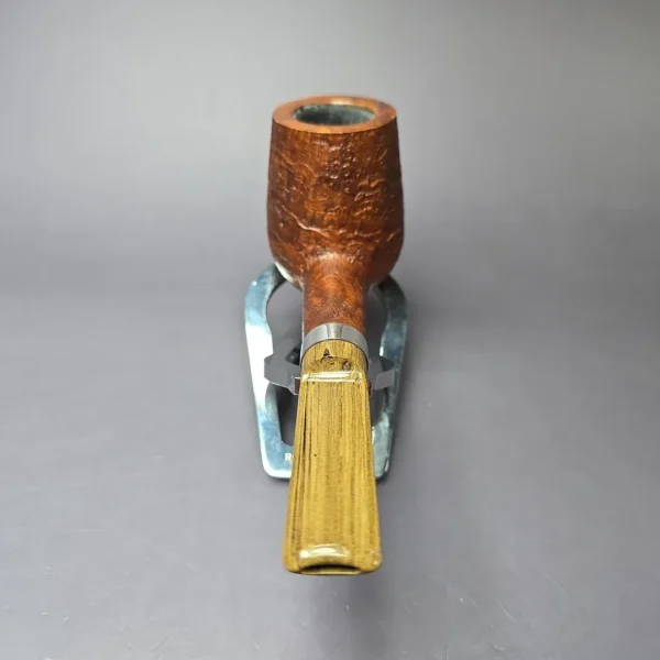 RD Pipes by Ron Powell Sandblasted Brandy w/ Silver Briar Pipe, New - Image 6