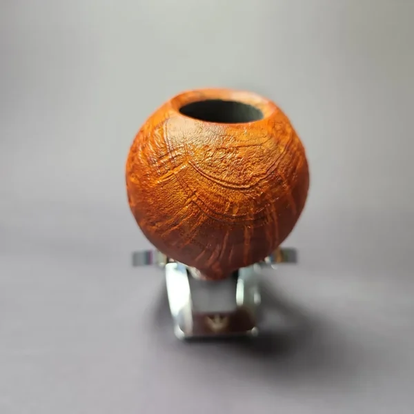 Mina Pipes Sandblasted Danish Apple w/ Olivewood Estate Briar Pipe, Unsmoked - Image 6
