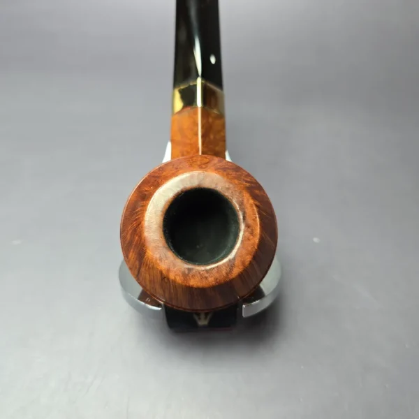 Dunhill 1950 R (Root Briar) O w/14k Gold Smooth Bulldog Estate Briar Pipe, English Estates - Image 6