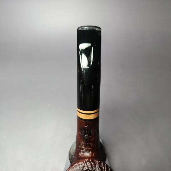 Chacom Erica 1205 Sandblasted Bent Billiard Estate Briar Pipe, Unsmoked - Image 7
