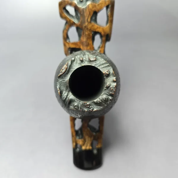 Moonlight Pipes "Termitarium" Handmade Briar Pipe, New - Image 7