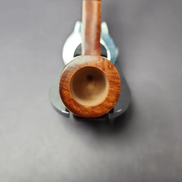 Mina Pipes Smooth Panel Billiard Estate Briar Pipe, Unsmoked - Image 7